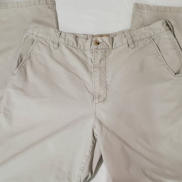 Woolrich Men's Casual Khaki Pants Flat-Front Size 36/32  Preppy Workwear Chinos - Picture 6 of 16